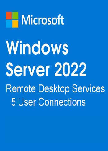 Windows Server 2022 Remote Desktop Services 5 USER Connections CALs Key Global