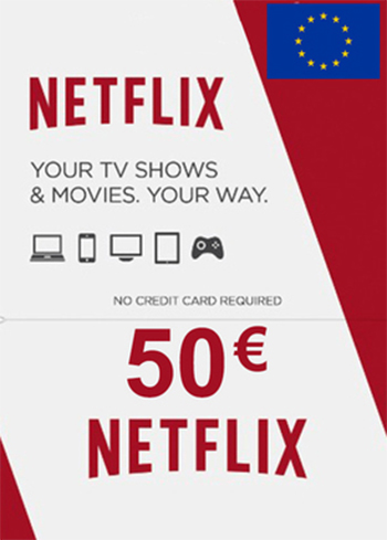 Buy Netflix 50 EUR Gift Card EUROPE